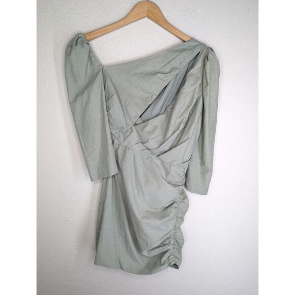 NWOT Revolve Atoir Perfect Places Asymmetrical Mini Dress Green Size 6 - Picture 3 of 12